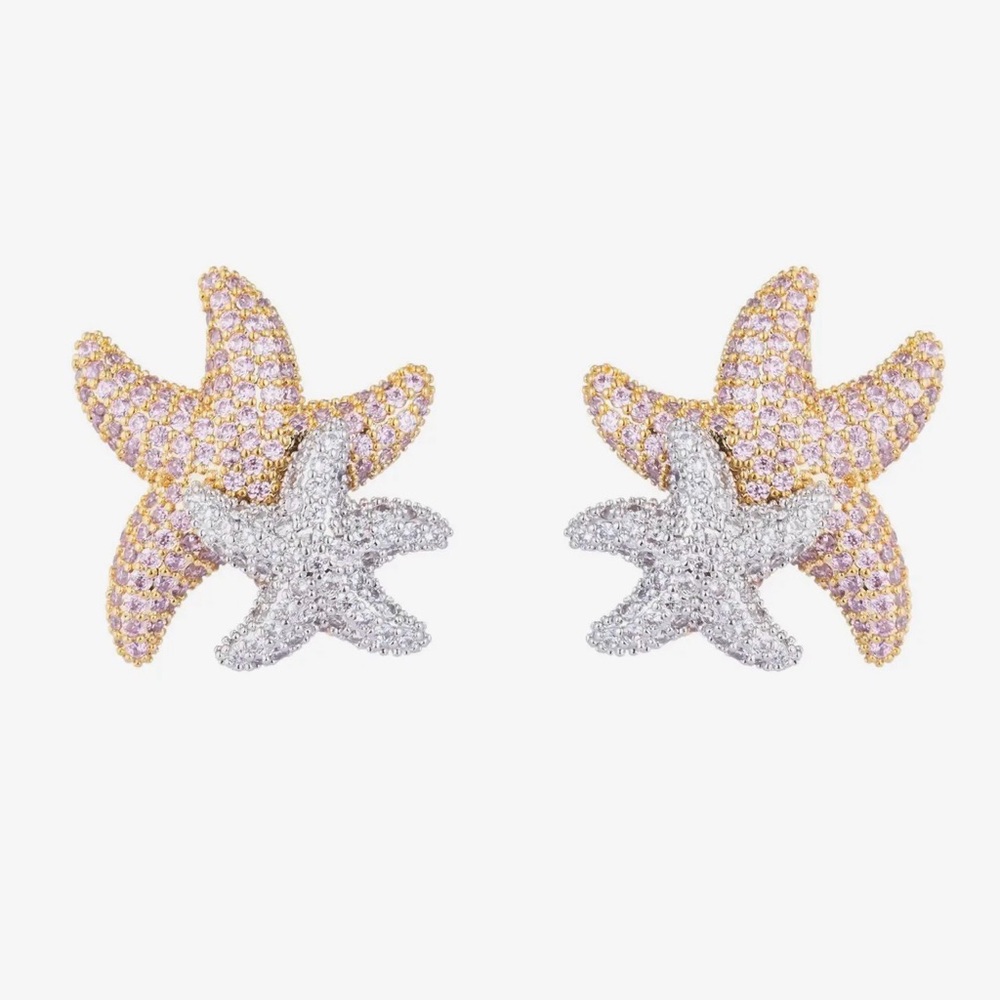 Pati Starfish Earrings by eye candy BNWT